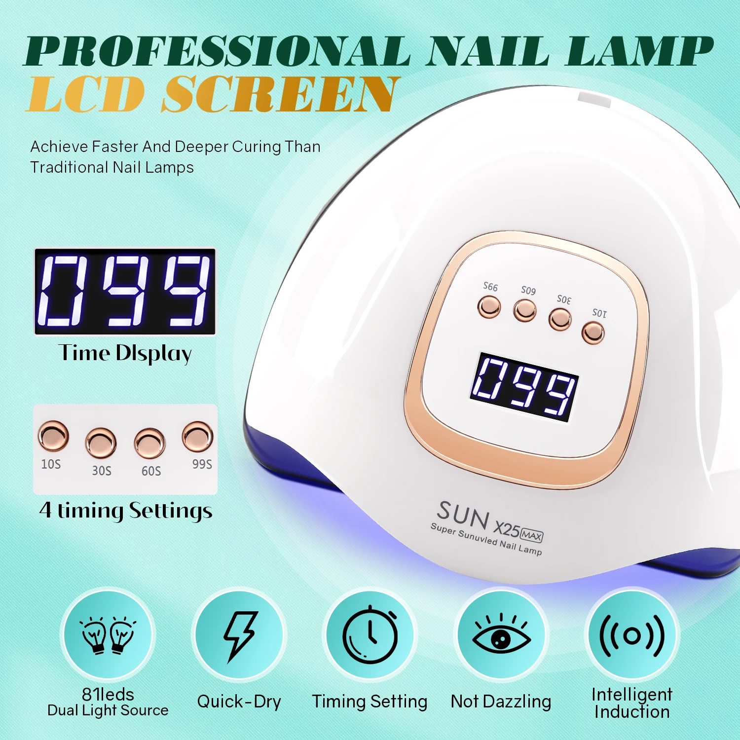 SUPER SUNUV LED Nail Lamp - 380W Nail Curing Lamps - Image 2