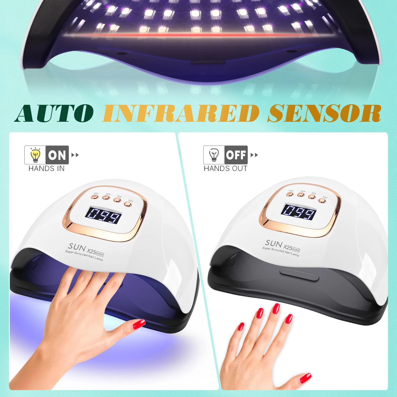 SUPER SUNUV LED Nail Lamp - 380W Nail Curing Lamps - Image 5