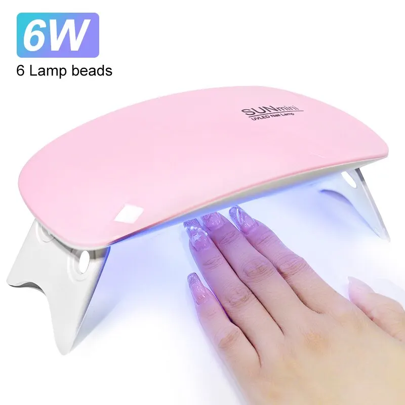 SUN MINI UVLED NAIL LAMP — MINI NAIL DRYER PORTABLE 6W