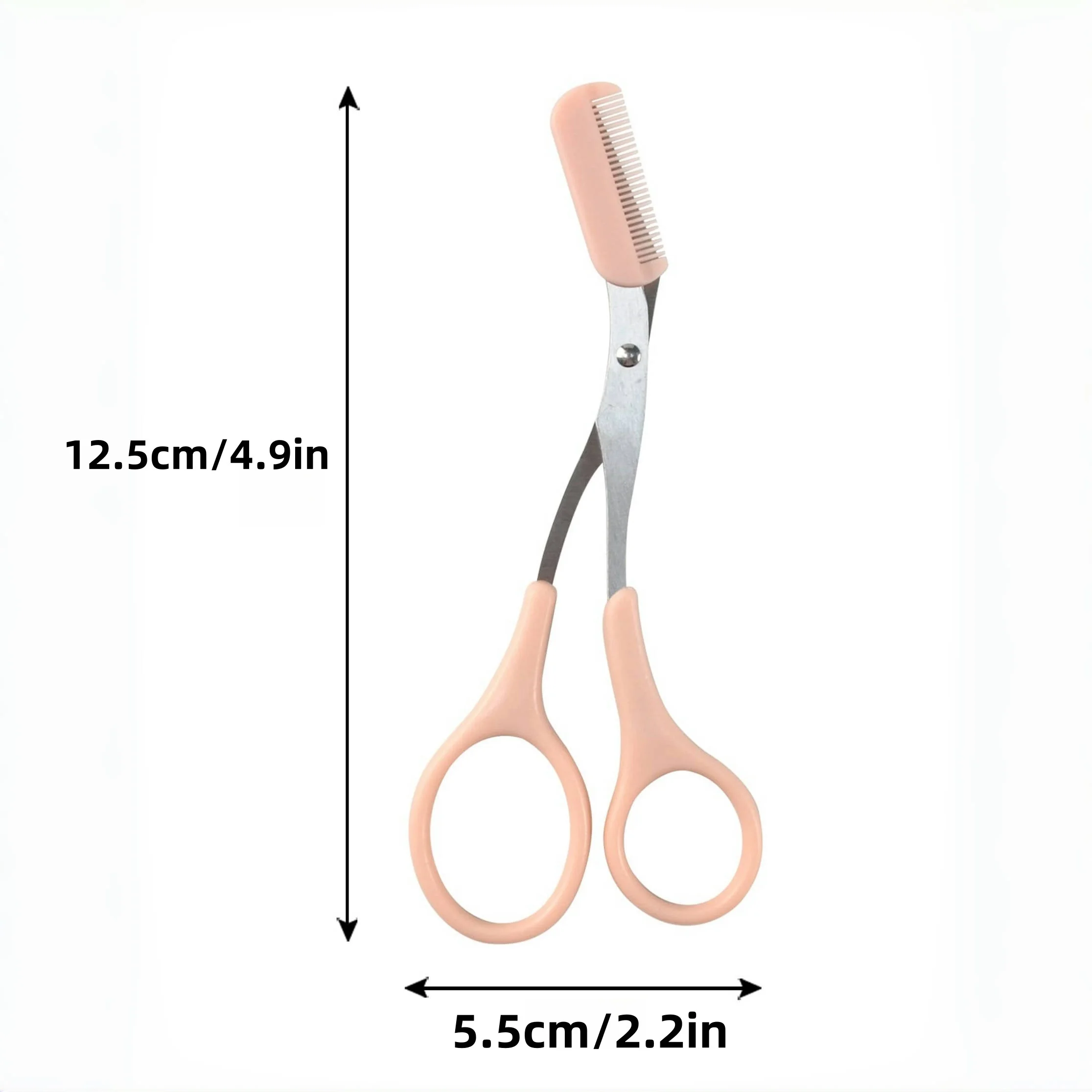 EYEBROW TRIMMING SCISSORS WITH BUILT-IN COMB - Image 7