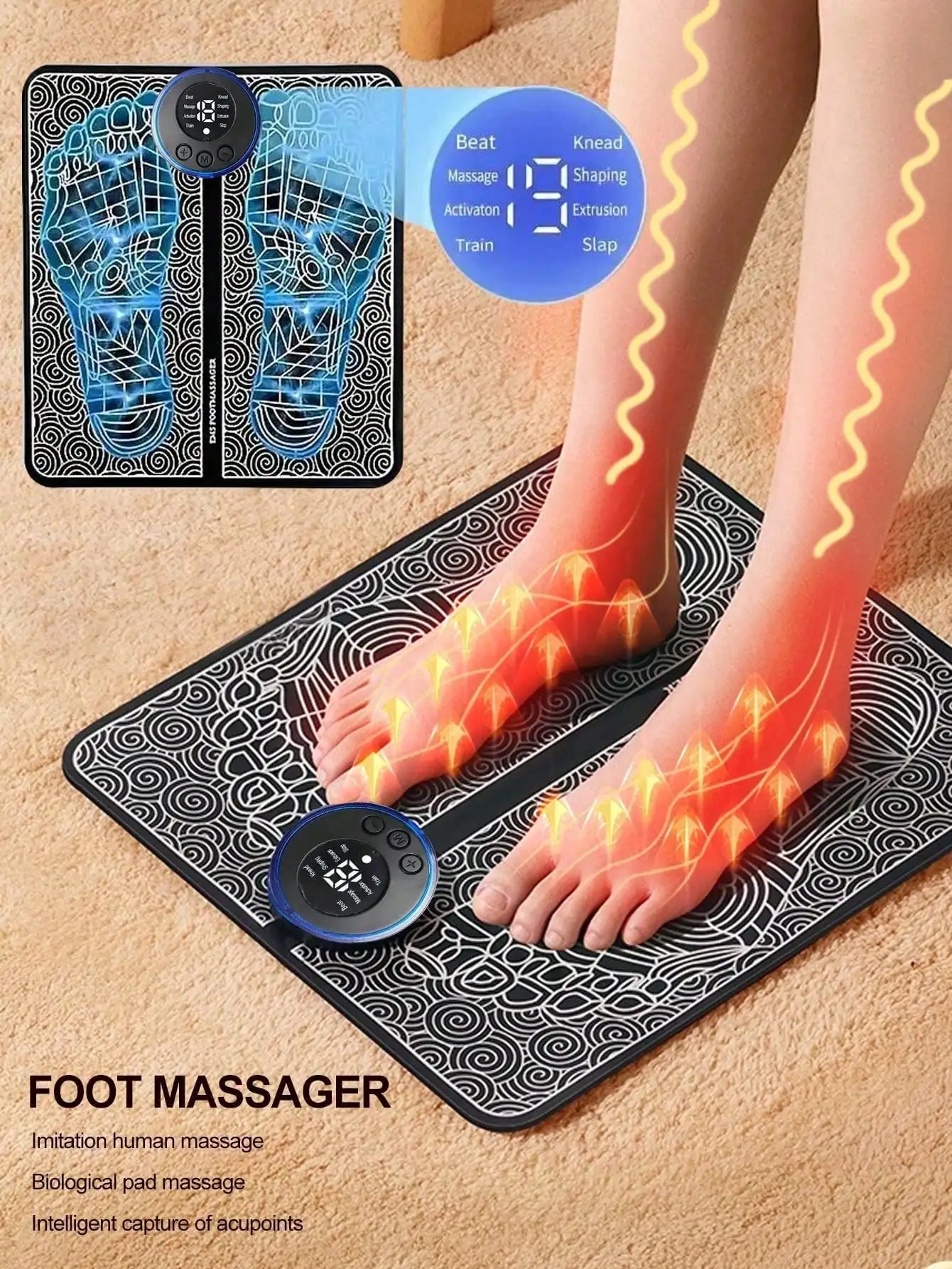EMS Foot Massage: Device EMS Physical Therapy Acupoint