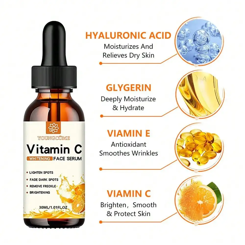 VITAMIN C WHITENING FACE SERUM (YOUNGCOME) - Image 4