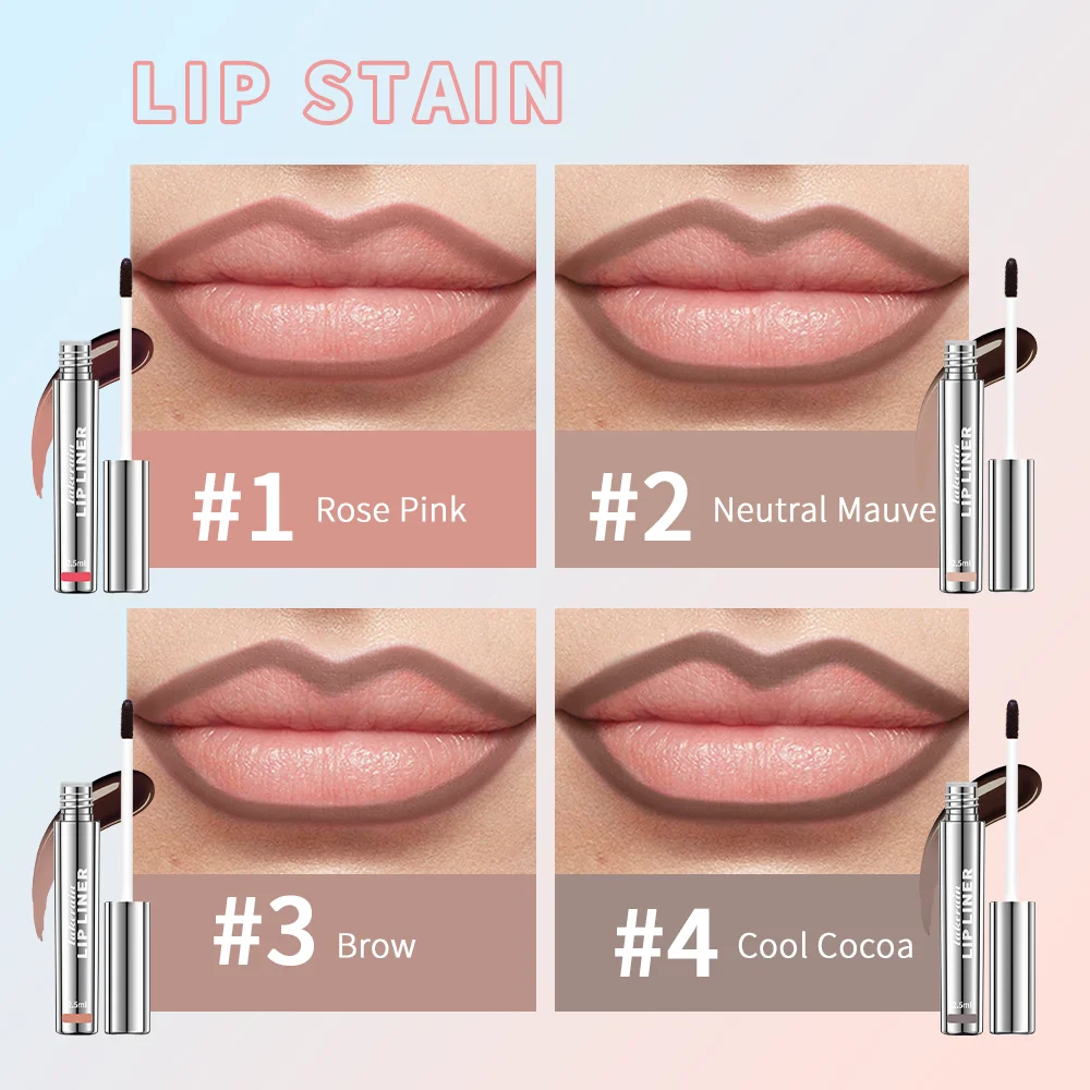 WATERPROOF PEEL OFF LIP LINER TATTO -- LAKERVAIN - Image 4