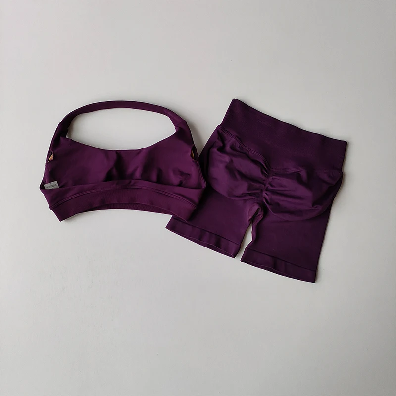 TRAINING FITNESS BRA SETS AND SHORTS SUIT - Image 3