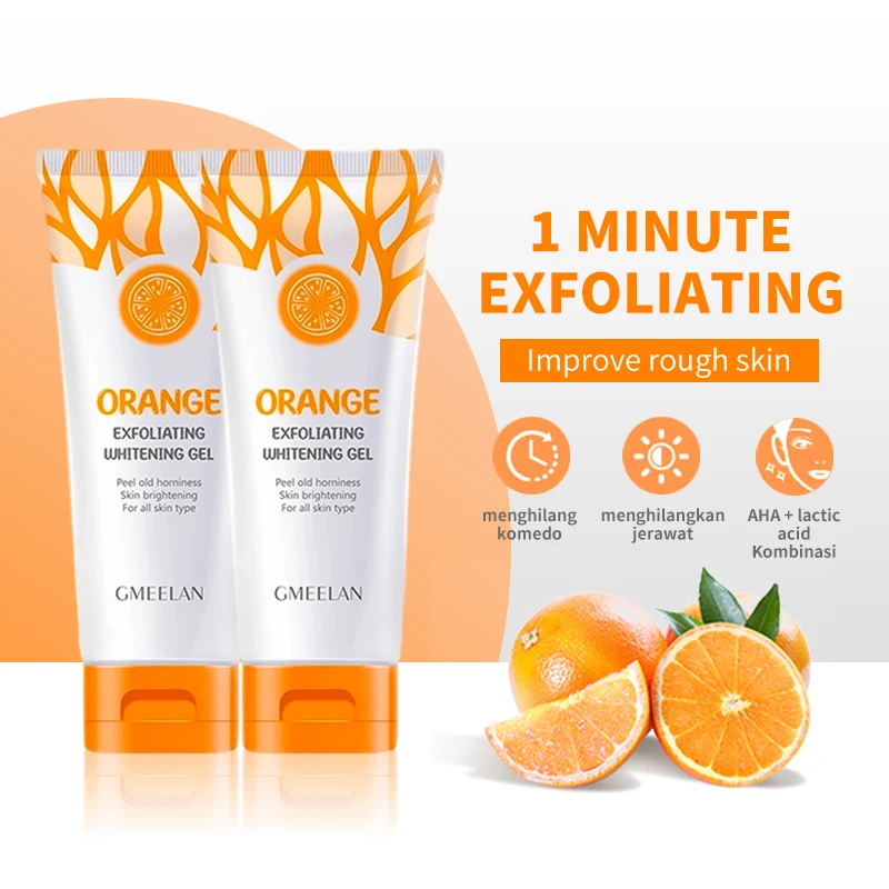 ORANGE EXFOLIATING WHITENING GEL : DEAD SPOT REMOVER BRIGHTEN