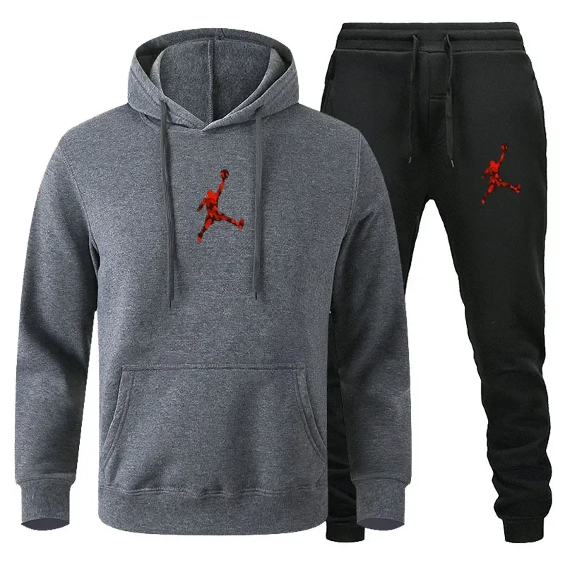 Autumn / Winter Men's jogging - Fitness sportswear Set - Image 5