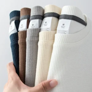 Waffle Short Sleeved T-shirt for Men