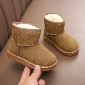 Short Winter Boots, Thick Fur with Non-Slip for Kids