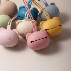 Silicone pacifier case holder for infants