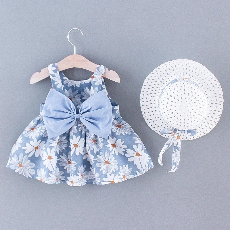 Little everyday sweet princess dress with bow (Girls 0-3 Years Old)