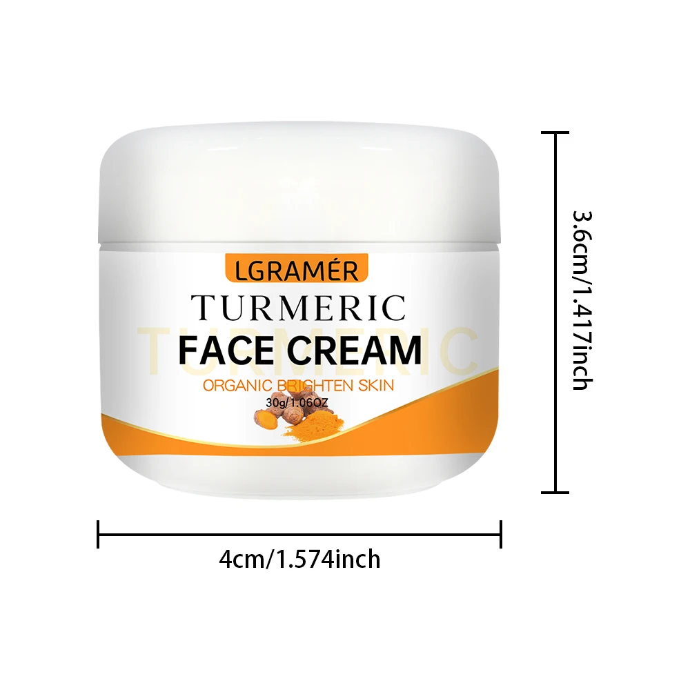 Turmeric Whitening Face Cream - Wrinkle Removal, Skin Look More Youthful - Image 9