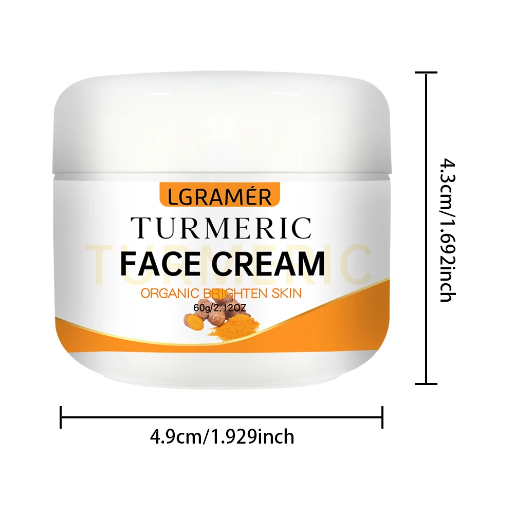 Turmeric Whitening Face Cream - Wrinkle Removal, Skin Look More Youthful - Image 10