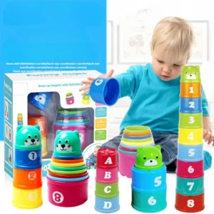 Cup Stack Game, Early Education Puzzle For Infants