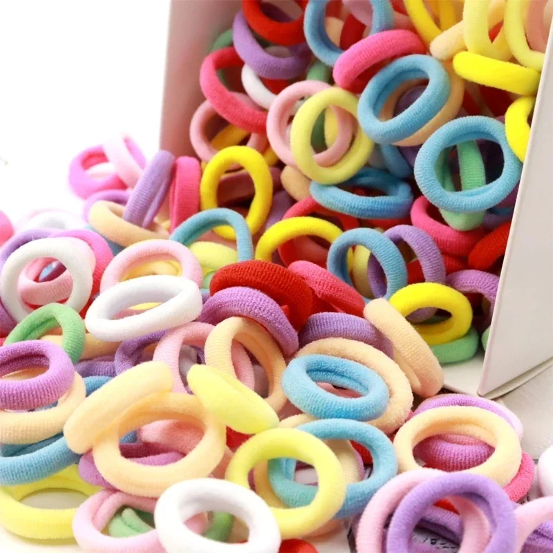 Colorful Nylon Elastic Hair Bands Hold Small Hair For Girls - Image 3