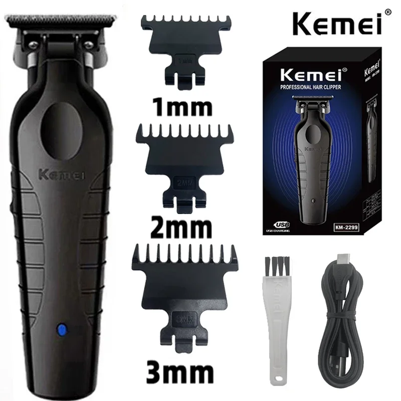 Kemei KM-2299 Cordless Hair Trimmer – Durable, Quiet & Efficient