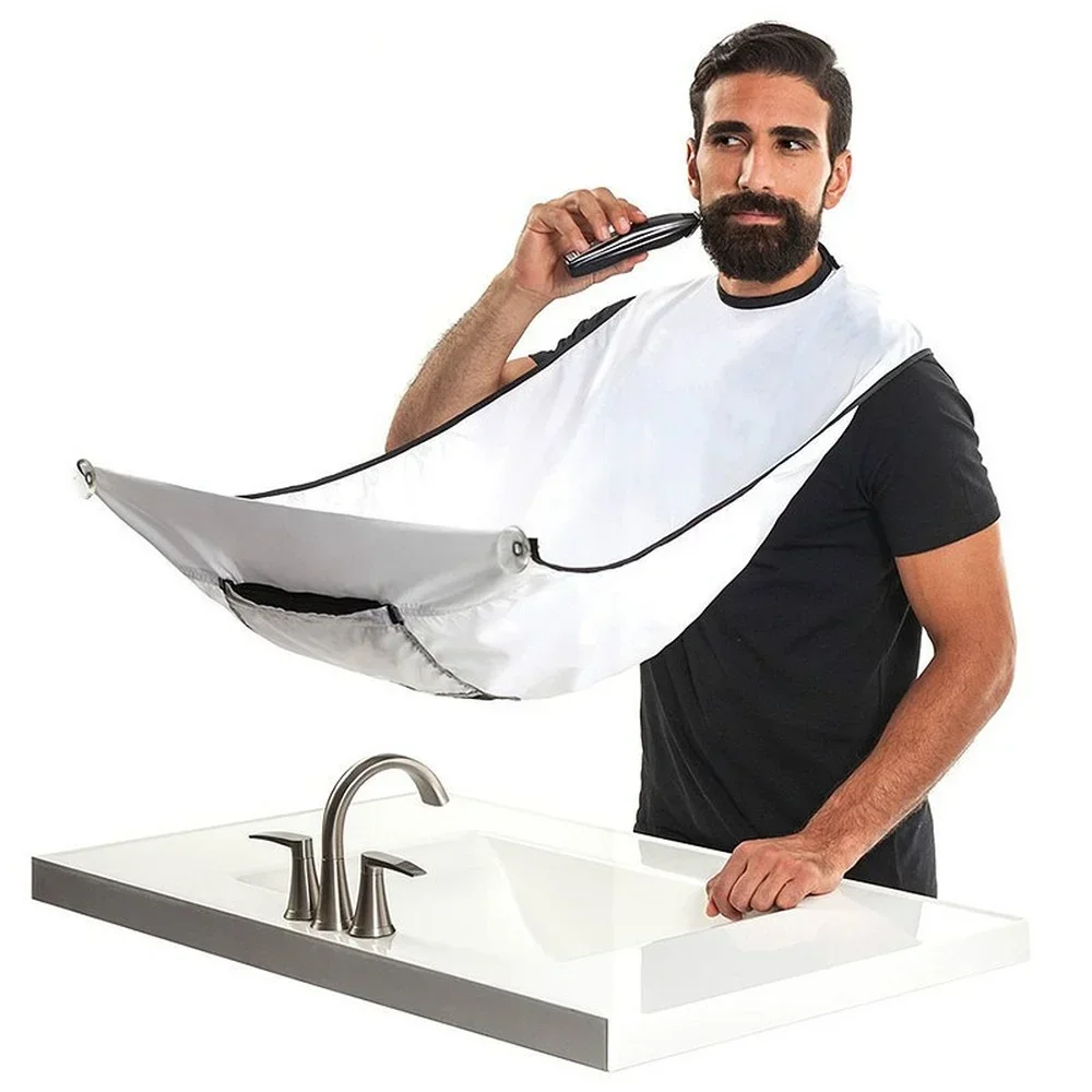 Professional Beard Shaving Apron with Suction Cups for Easy Cleanup - Image 2