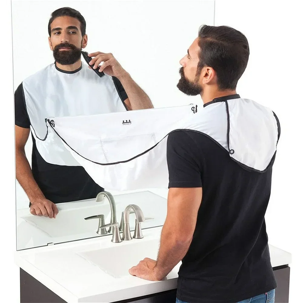 Professional Beard Shaving Apron with Suction Cups for Easy Cleanup - Image 4
