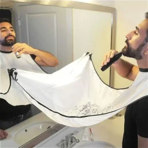 Professional Beard Shaving Apron with Suction Cups for Easy Cleanup