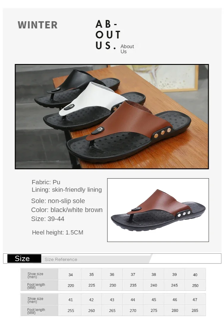 YRZL Summer Slippers Flip Flops, Light And Stylish For Men - Image 7