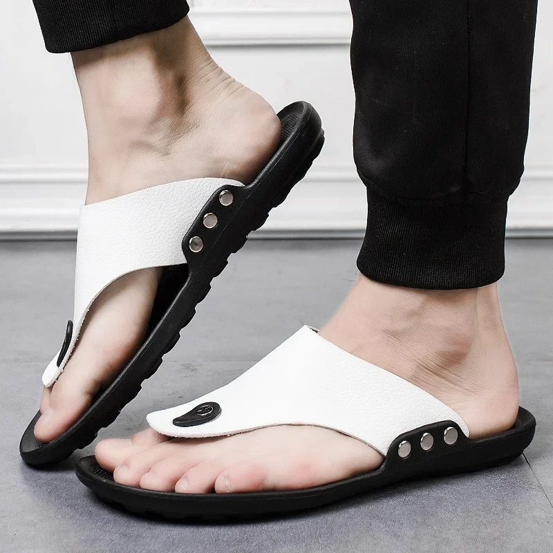 YRZL Summer Slippers Flip Flops, Light And Stylish For Men - Image 2