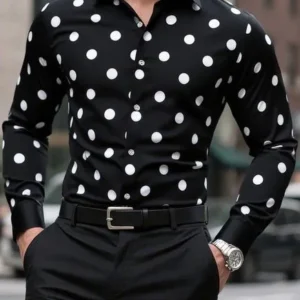 New Versatile Men's Shirt Long Sleeve