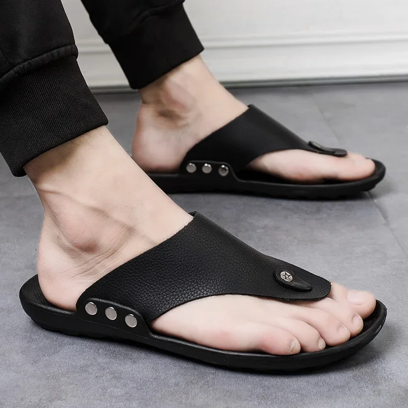 YRZL Summer Slippers Flip Flops, Light And Stylish For Men - Image 3
