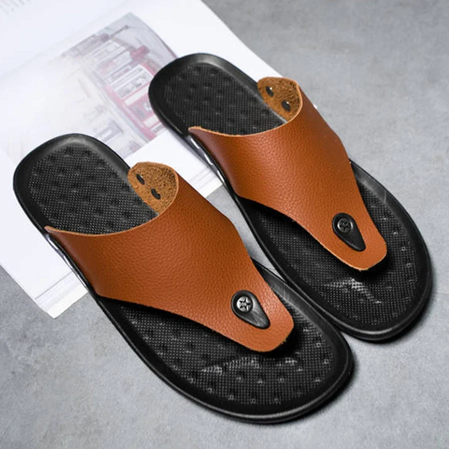 YRZL Summer Slippers Flip Flops, Light And Stylish For Men - Image 4